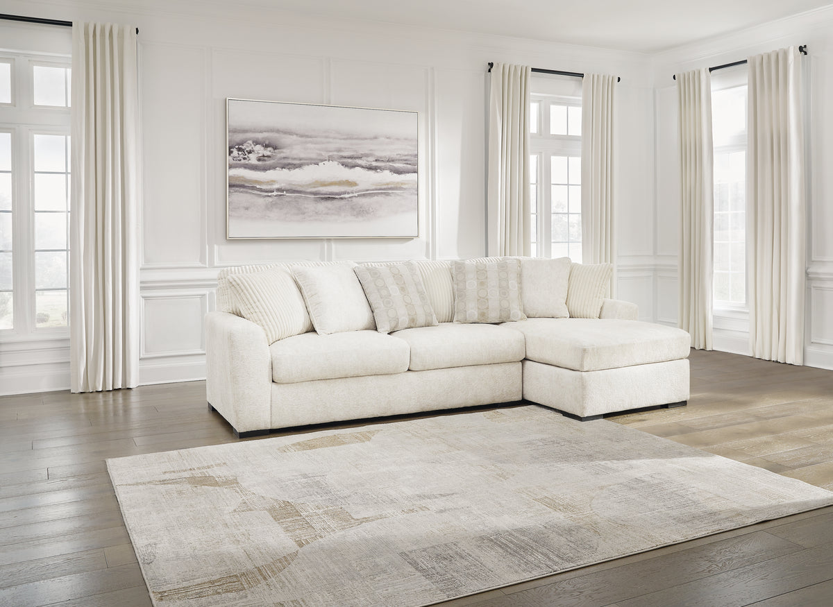 Best Deals Furniture - Ashley Furniture - Chessington 2-Piece Sectional with Chaise - LAF 2-Piece Sectional with Chaise / Ivory - 61904S2