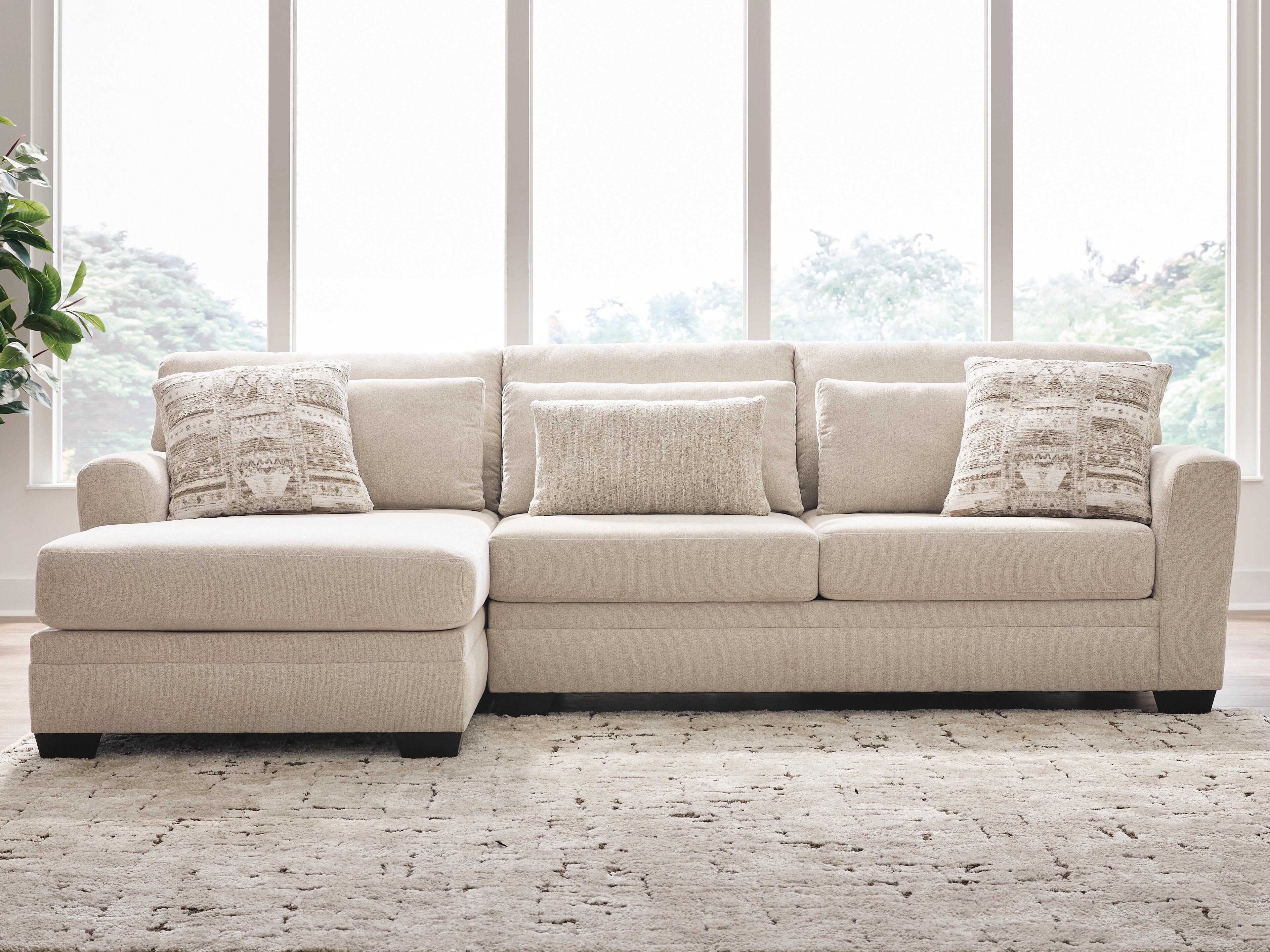 Best Deals Furniture - Ashley Furniture - Mandi Point 2-Piece Sectional Sofa Chaise - RAF 2-Piece Sectional Sofa Chaise - 62606S4