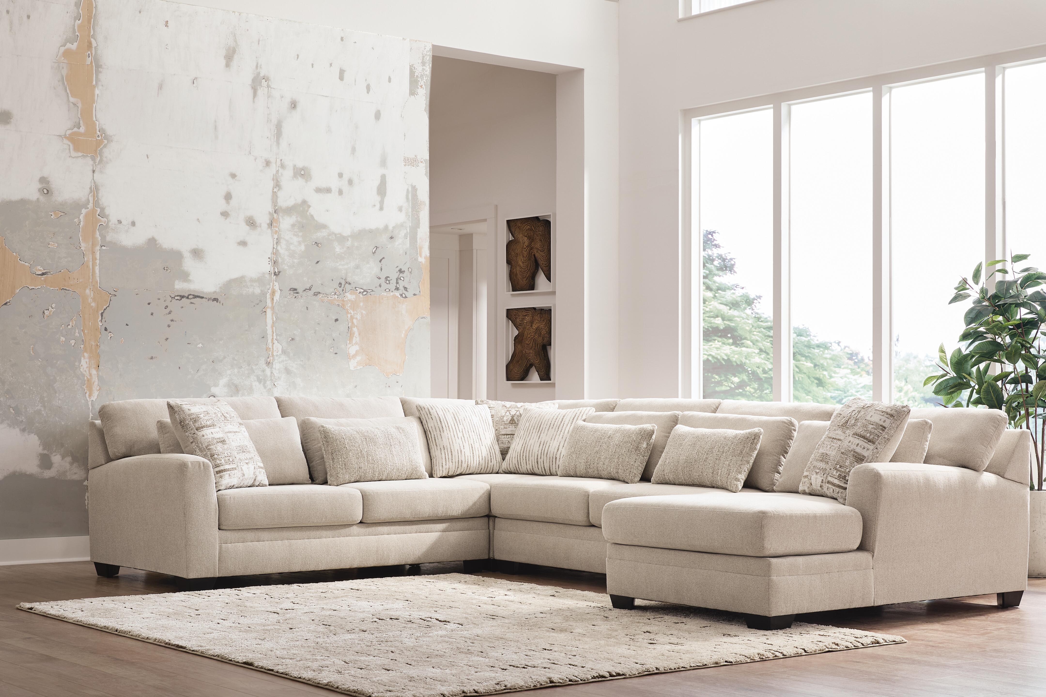 Best Deals Furniture - Ashley Furniture - Mandi Point 4-Piece Sectional with Chaise - RAF 4-Piece Sectional with Chaise - 62606S2