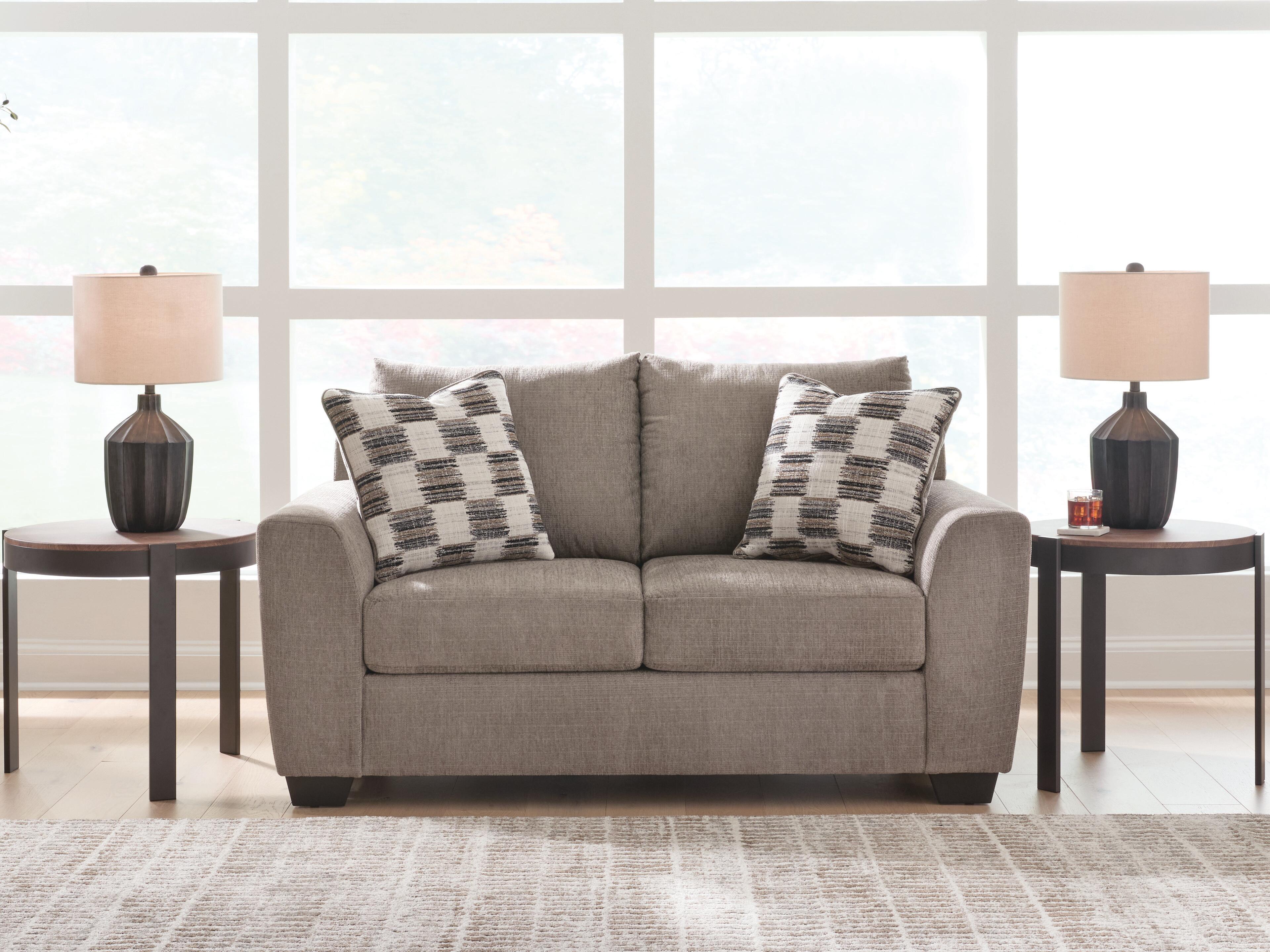 Best Deals Furniture - Ashley Furniture - Loreo Loveseat - Loveseat / Truffle - 6310235