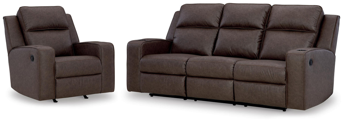 Best Deals Furniture - Ashley Furniture - Lavenhorne Reclining Sofa and Recliner - Reclining Sofa and Recliner - 63306U3