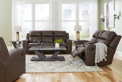 Best Deals Furniture - Ashley Furniture - Lavenhorne Reclining Sofa, Loveseat and Recliner - Reclining Sofa, Loveseat and Recliner / Umber - 63306U2
