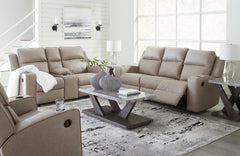 Best Deals Furniture - Ashley Furniture - Lavenhorne Reclining Sofa, Loveseat and Recliner - Reclining Sofa, Loveseat and Recliner / Pebble - 63307U2