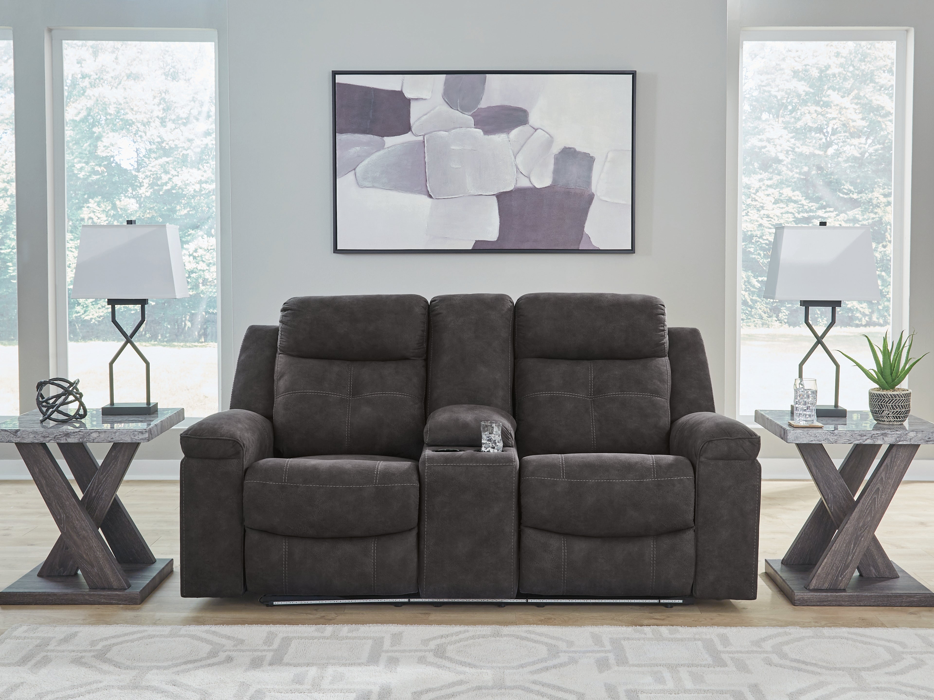 Brysonview Reclining Loveseat with Console