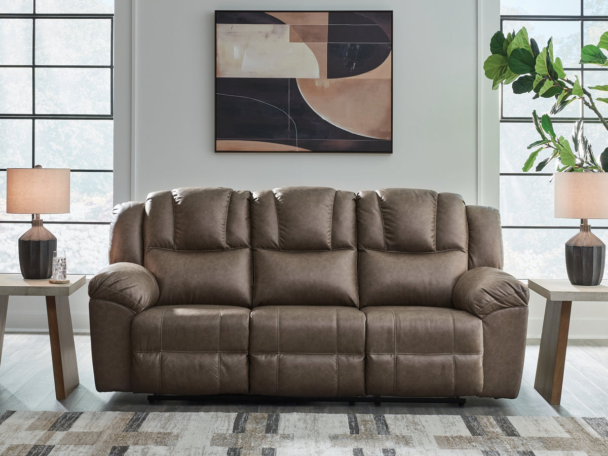 Best Deals Furniture - Ashley Furniture - Lowilla Reclining Sofa - Reclining Sofa / Driftwood - PC6450688