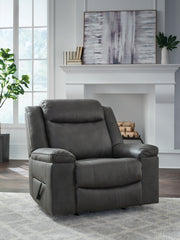 Best Deals Furniture - Ashley Furniture - Status Check Living Room - Rocker Recliner / Shadow - PC6530725