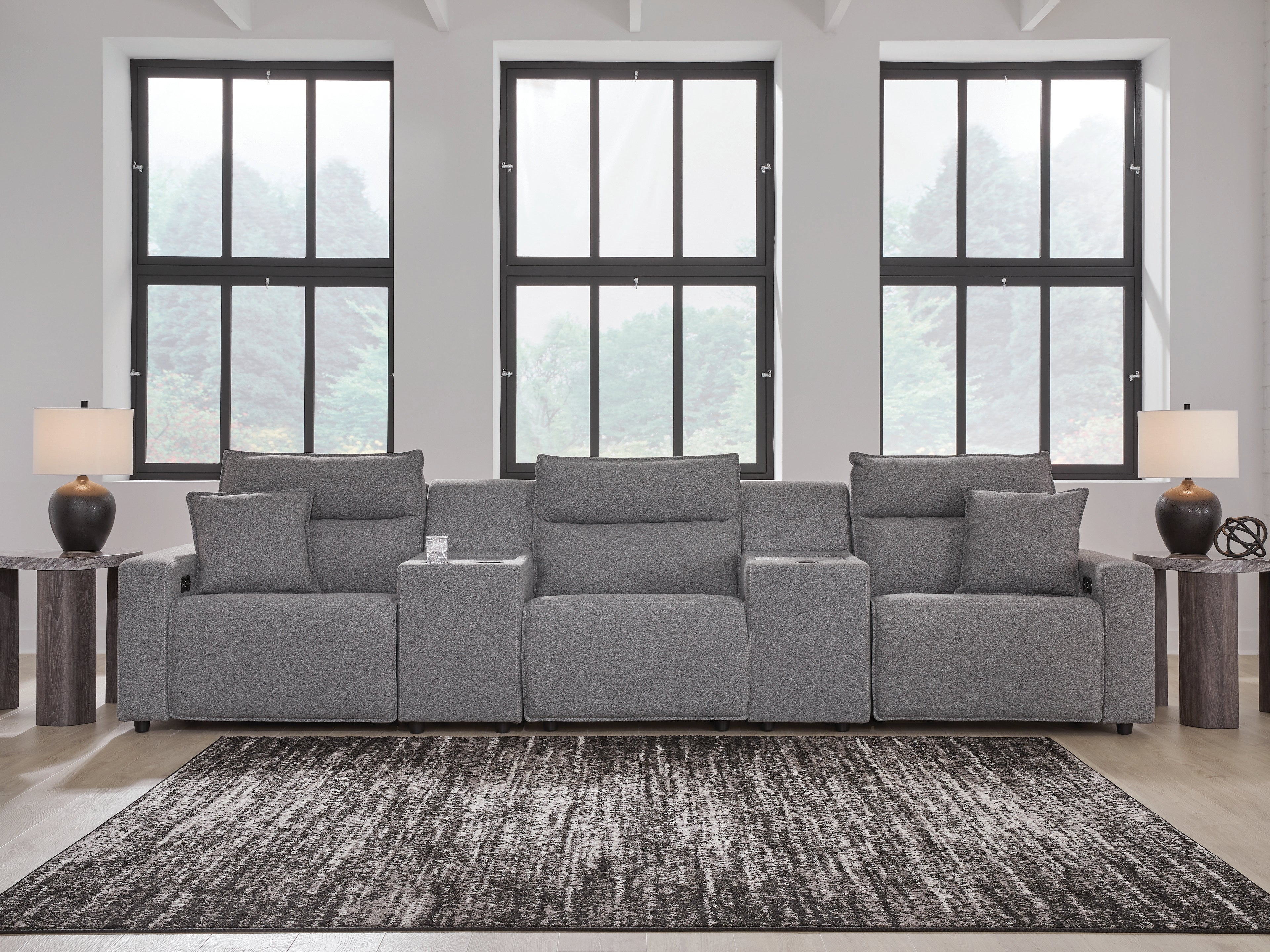 Best Deals Furniture - Ashley Furniture - Modmax II 5-Piece Power Reclining Sectional with Consoles - 5-Piece Power Reclining Sectional with Consoles - 65906S14