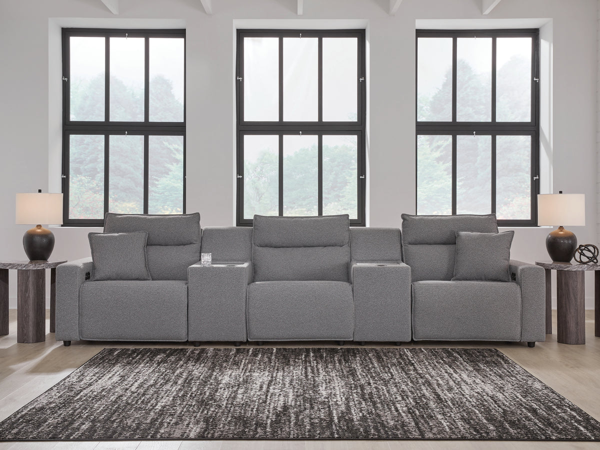 Best Deals Furniture - Ashley Furniture - Modmax II 5-Piece Power Reclining Sectional with Consoles - 5-Piece Power Reclining Sectional with Consoles - 65906S14