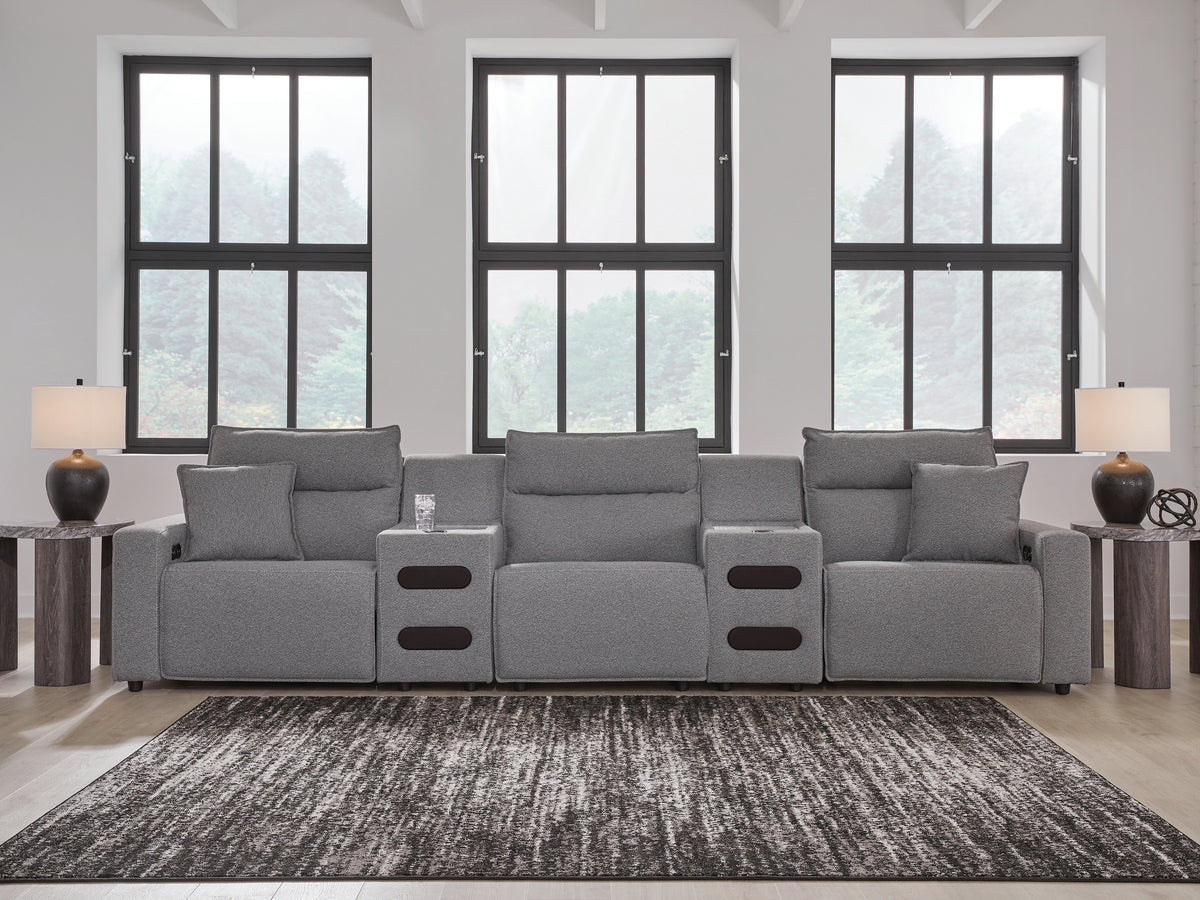 Best Deals Furniture - Ashley Furniture - Modmax II 5-Piece Power Reclining Sectional with Audio Consoles - 5-Piece Power Reclining Sectional with Audio Consoles - 65906S13