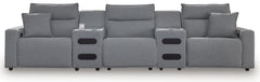 Modmax II 5-Piece Power Reclining Sectional with Audio Consoles