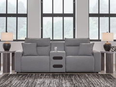 Best Deals Furniture - Ashley Furniture - Modmax II 3-Piece Power Reclining Sectional with Audio Console - 3-Piece Power Reclining Sectional with Audio Console - 65906S2