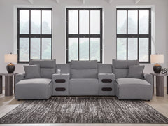 Best Deals Furniture - Ashley Furniture - Modmax II 5-Piece Power Reclining Sectional with Chaise and Audio Consoles - 5-Piece Power Reclining Sectional with Chaise and Audio Consoles - 65906S15