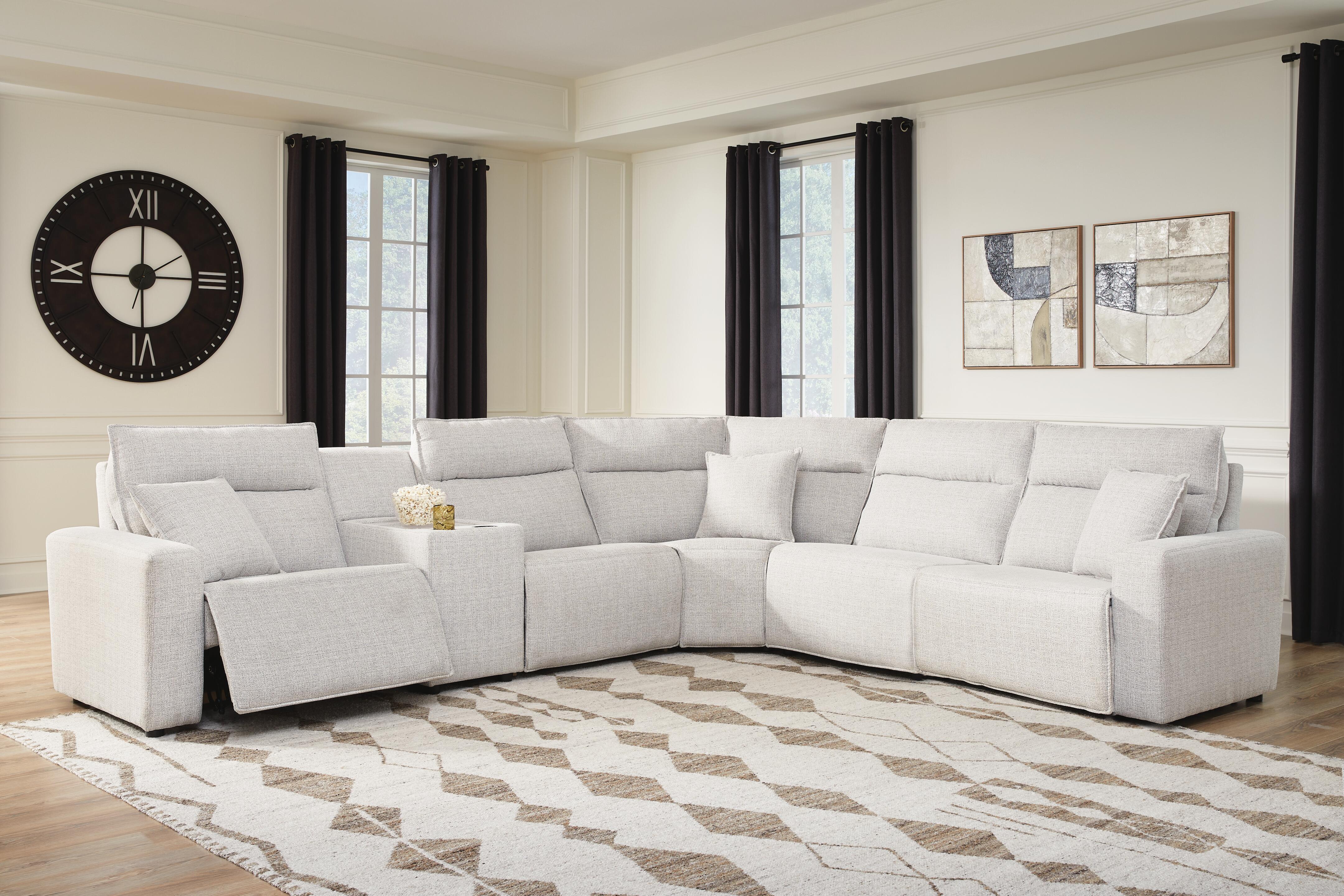 Best Deals Furniture - Ashley Furniture - Modmax II 6-Piece Power Reclining Sectional with Console - 6-Piece Power Reclining Sectional with Console - 65907S10