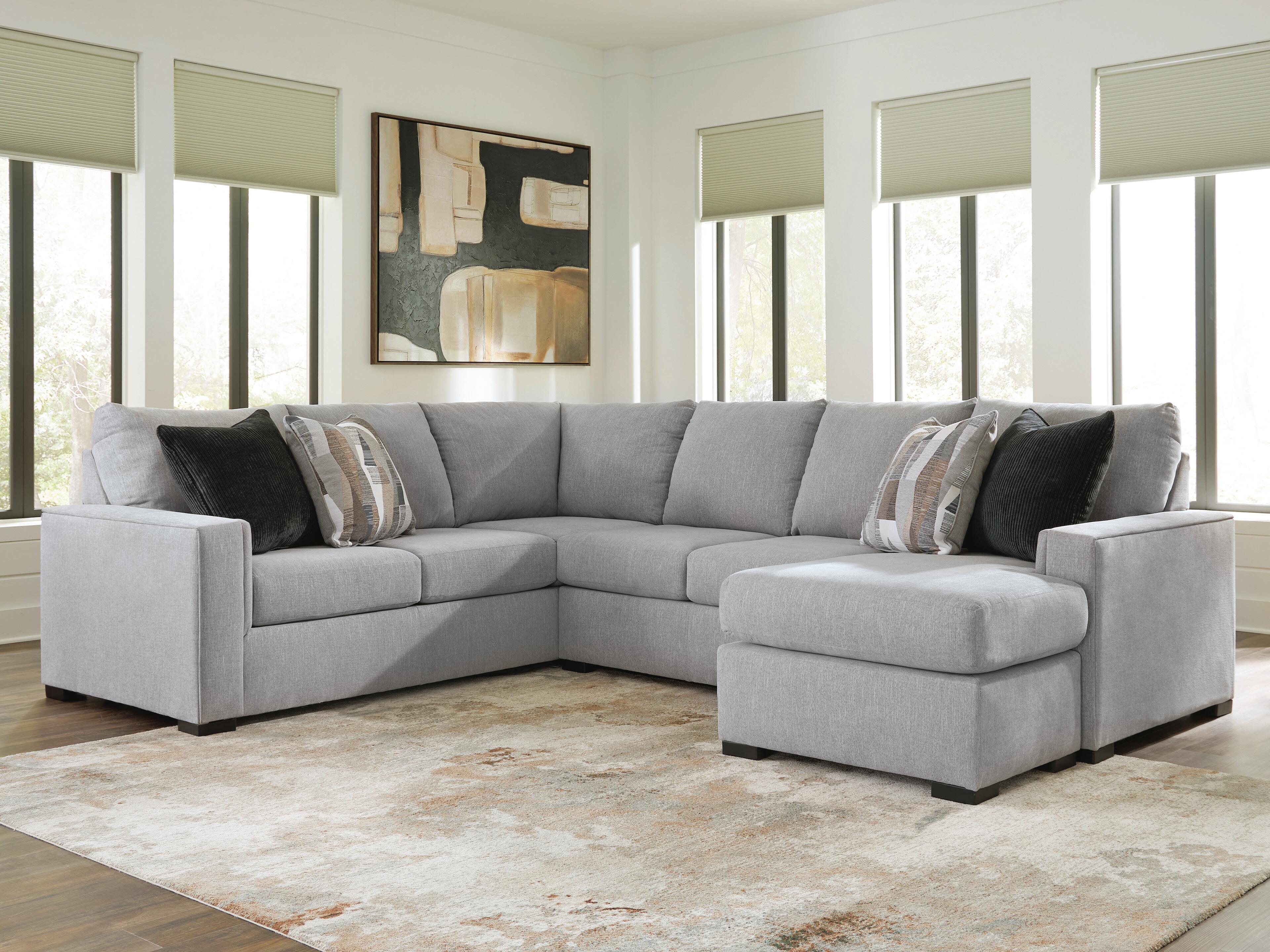 Best Deals Furniture - Ashley Furniture - Lakepoint 2-Piece Sectional with Chaise - LAF 2-Piece Sectional with Chaise - 66804S2