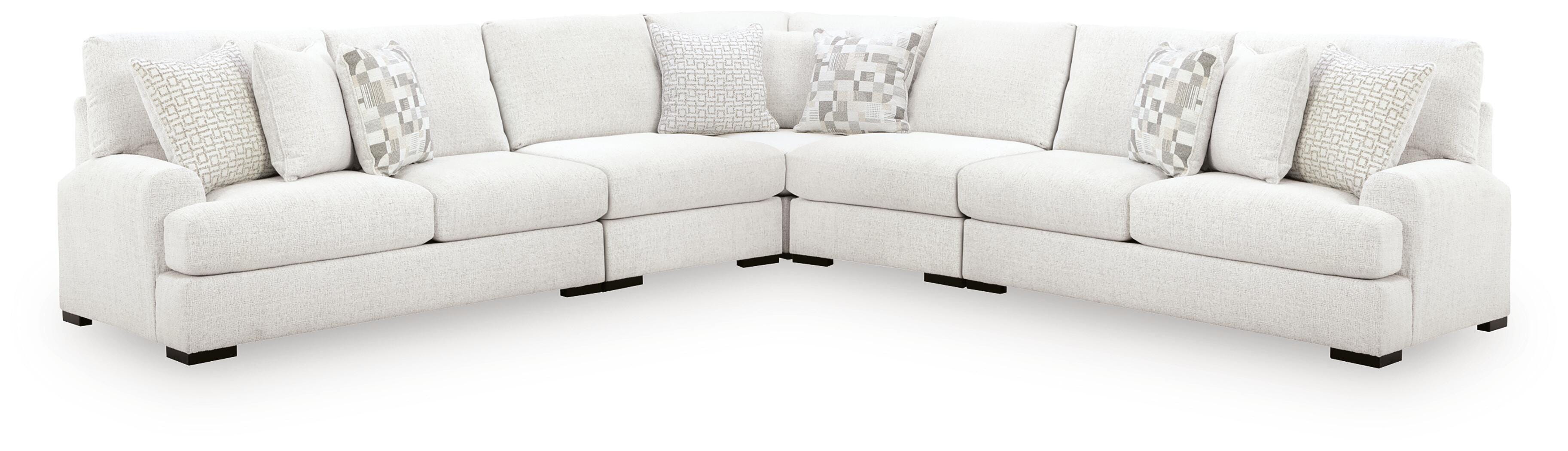Best Deals Furniture - Ashley Furniture - Misty-Lakes 5-Piece Sectional - RAF 5-Piece Sectional - PC66906S6