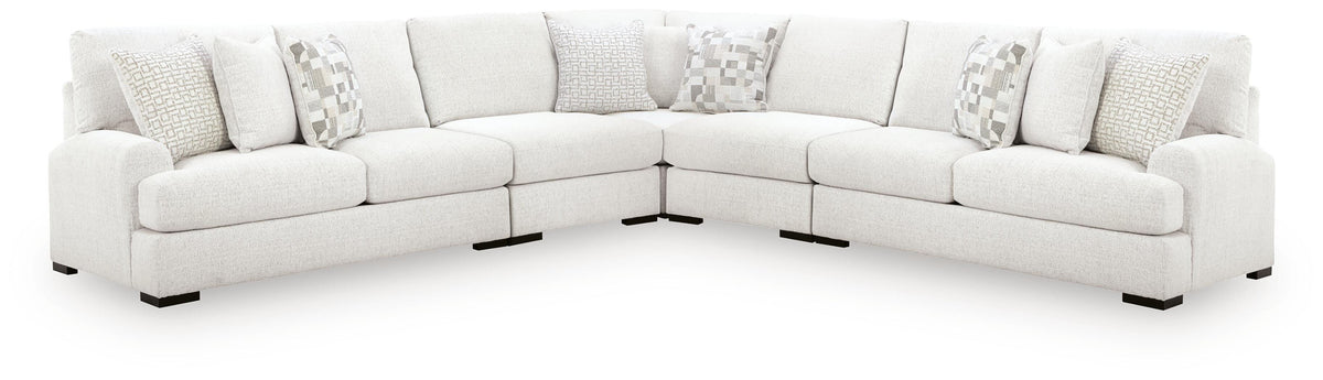 Best Deals Furniture - Ashley Furniture - Misty-Lakes 5-Piece Sectional - RAF 5-Piece Sectional - PC66906S6