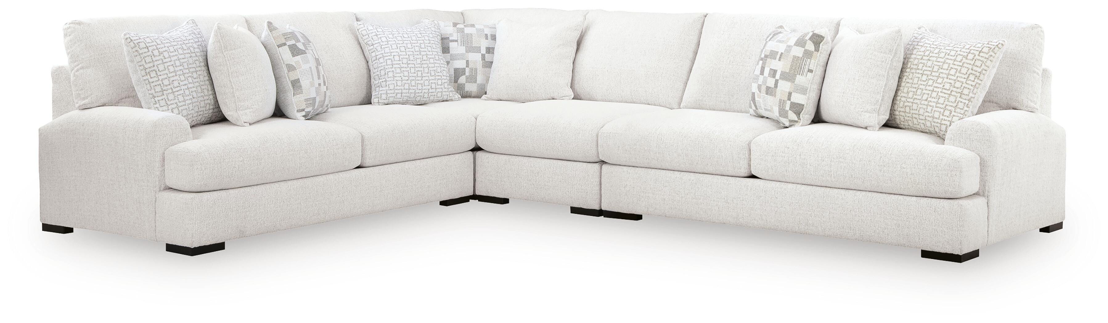Best Deals Furniture - Ashley Furniture - Misty-Lakes 4-Piece Sectional - RAF 4-Piece Sectional - PC66906S5