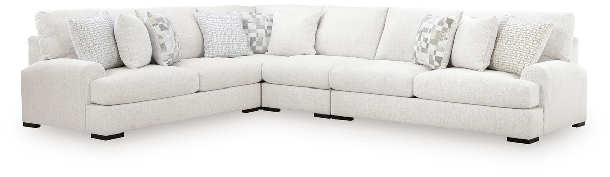 Best Deals Furniture - Ashley Furniture - Misty-Lakes 4-Piece Sectional - RAF 4-Piece Sectional - PC66906S5