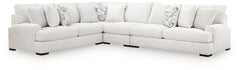 Best Deals Furniture - Ashley Furniture - Misty-Lakes 4-Piece Sectional - RAF 4-Piece Sectional - PC66906S5