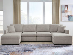 Best Deals Furniture - Ashley Furniture - ModMax Luxe 4-Piece Double Chaise Sectional - RAF 4-Piece Double Chaise Sectional - 68605S16