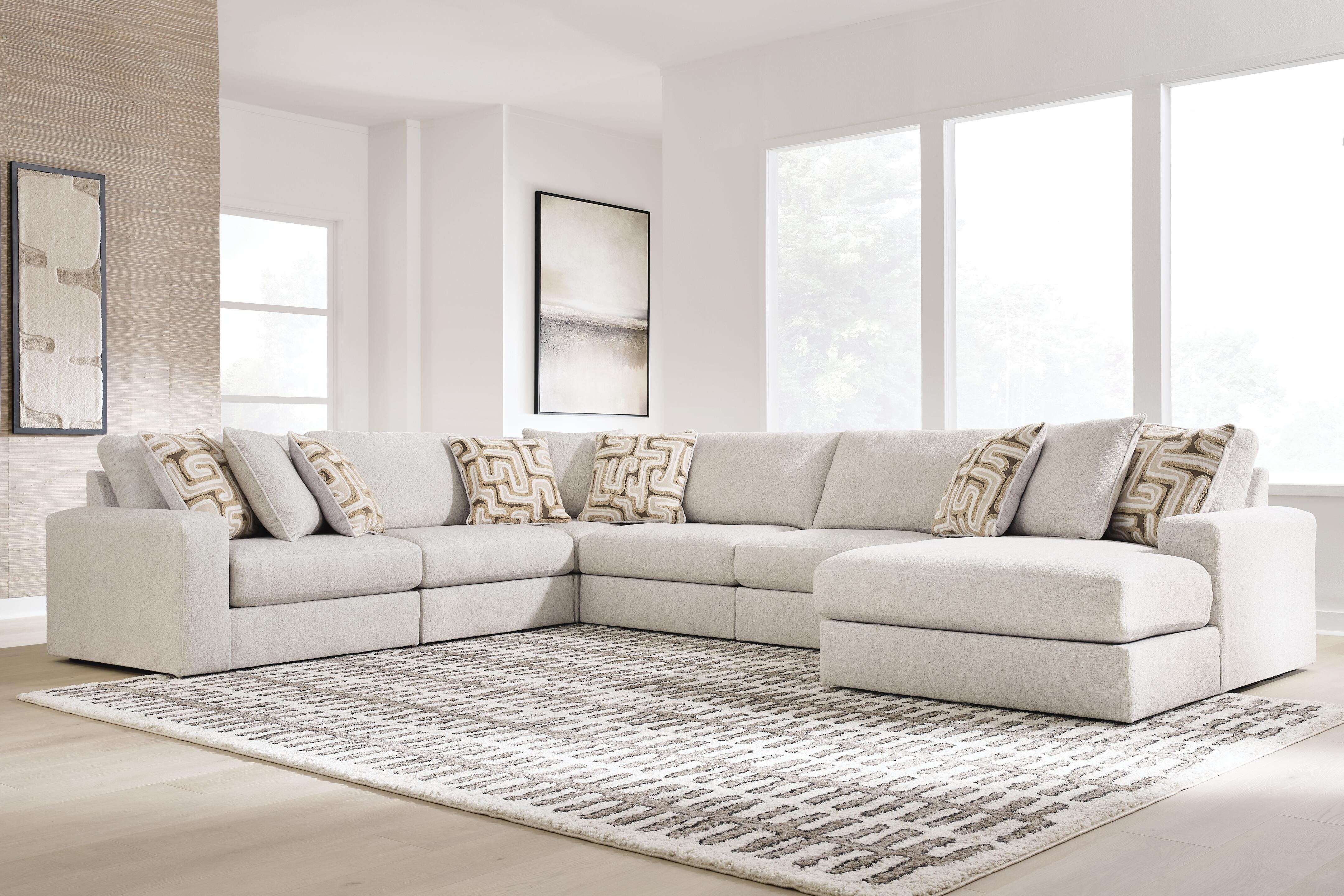 Best Deals Furniture - Ashley Furniture - Kestrie 6-Piece Sectional with Chaise - 6-Piece Sectional with Chaise - PC68706S15