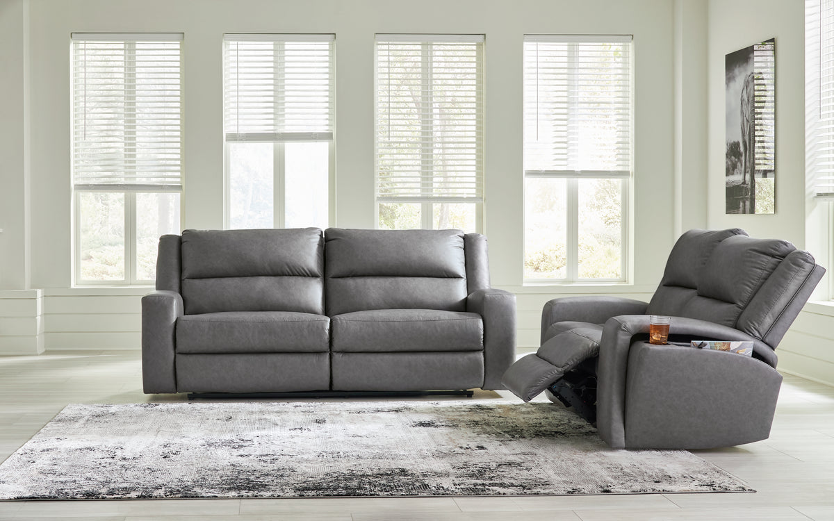 Best Deals Furniture - Ashley Furniture - Brixworth Reclining Sofa and Loveseat - Reclining Sofa and Loveseat / Slate - 69106U1