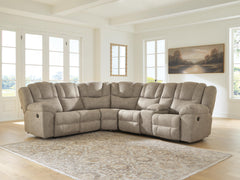 Best Deals Furniture - Ashley Furniture - Pearce-Pike 3-Piece Reclining Sectional with Console - 3-Piece Reclining Sectional with Console - PC69205S2