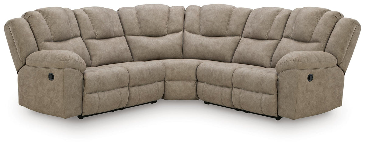 Best Deals Furniture - Ashley Furniture - Pearce-Pike 3-Piece Reclining Sectional - 3-Piece Reclining Sectional - PC69205S4