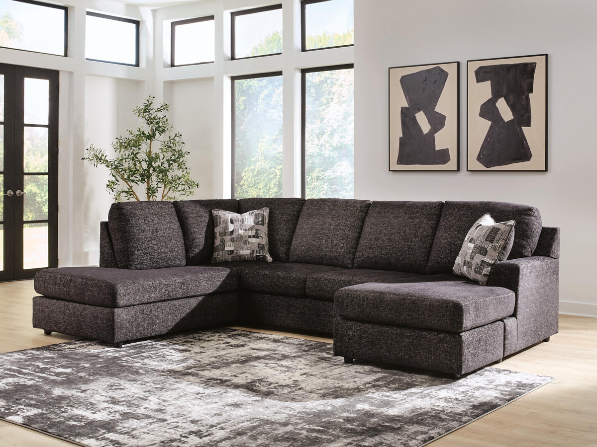 Best Deals Furniture - Ashley Furniture - Lentiz 2-Piece Sectional with Chaise - RAF 2-Piece Sectional with Chaise - PC73404S1