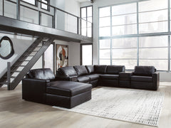 Best Deals Furniture - Ashley Furniture - ModMax II 8-Piece Sectional with Chaise and Audio Consoles - RAF 8-Piece Sectional with Chaise and Audio Consoles - 74305S47