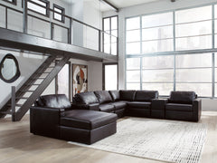 Best Deals Furniture - Ashley Furniture - ModMax II 8-Piece Sectional with Chaise and Storage Consoles - RAF 8-Piece Sectional with Chaise and Storage Consoles - 74305S43
