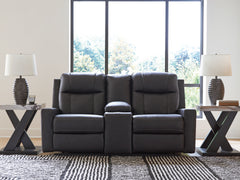 Best Deals Furniture - Ashley Furniture - Mackmenville Reclining Loveseat with Console - DBL Rec Loveseat w/Console - 7471394