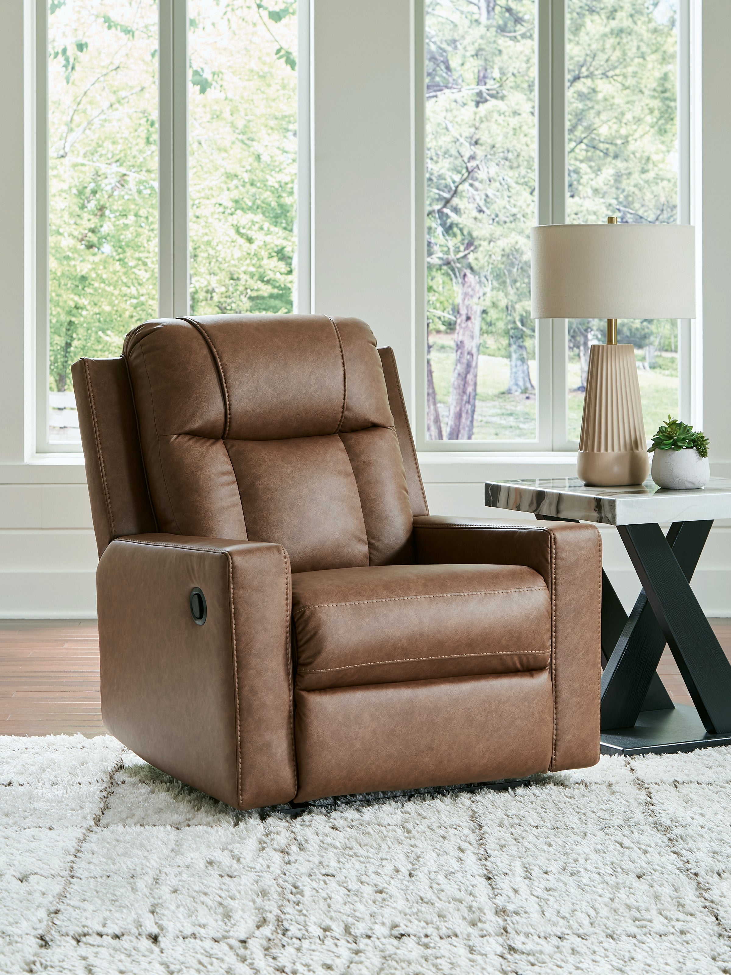 Best Deals Furniture - Ashley Furniture - Mackmenville Recliner - Zero Wall Recliner / Caramel - 7471429