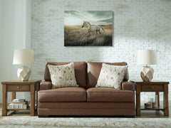 Best Deals Furniture - Ashley Furniture - VillaCourt Loveseat - Loveseat / Caramel - 7490935