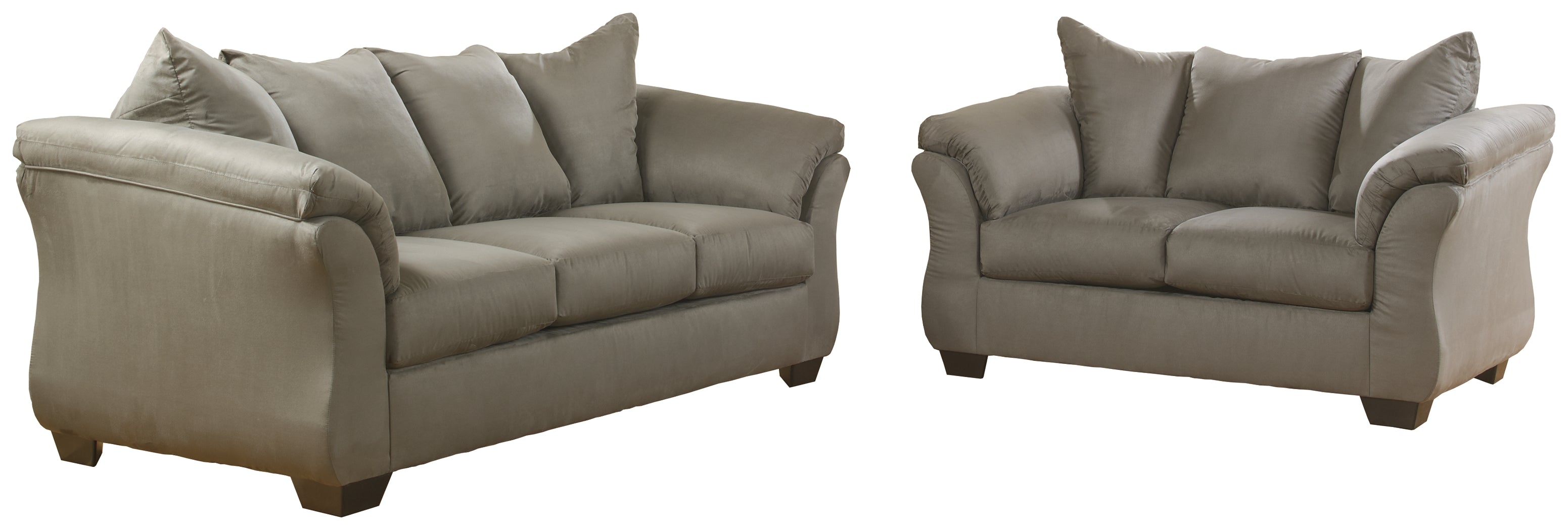 Best Deals Furniture - Ashley Furniture - Darcy Sofa and Loveseat - Sofa and Loveseat / Cobblestone - 75005U5