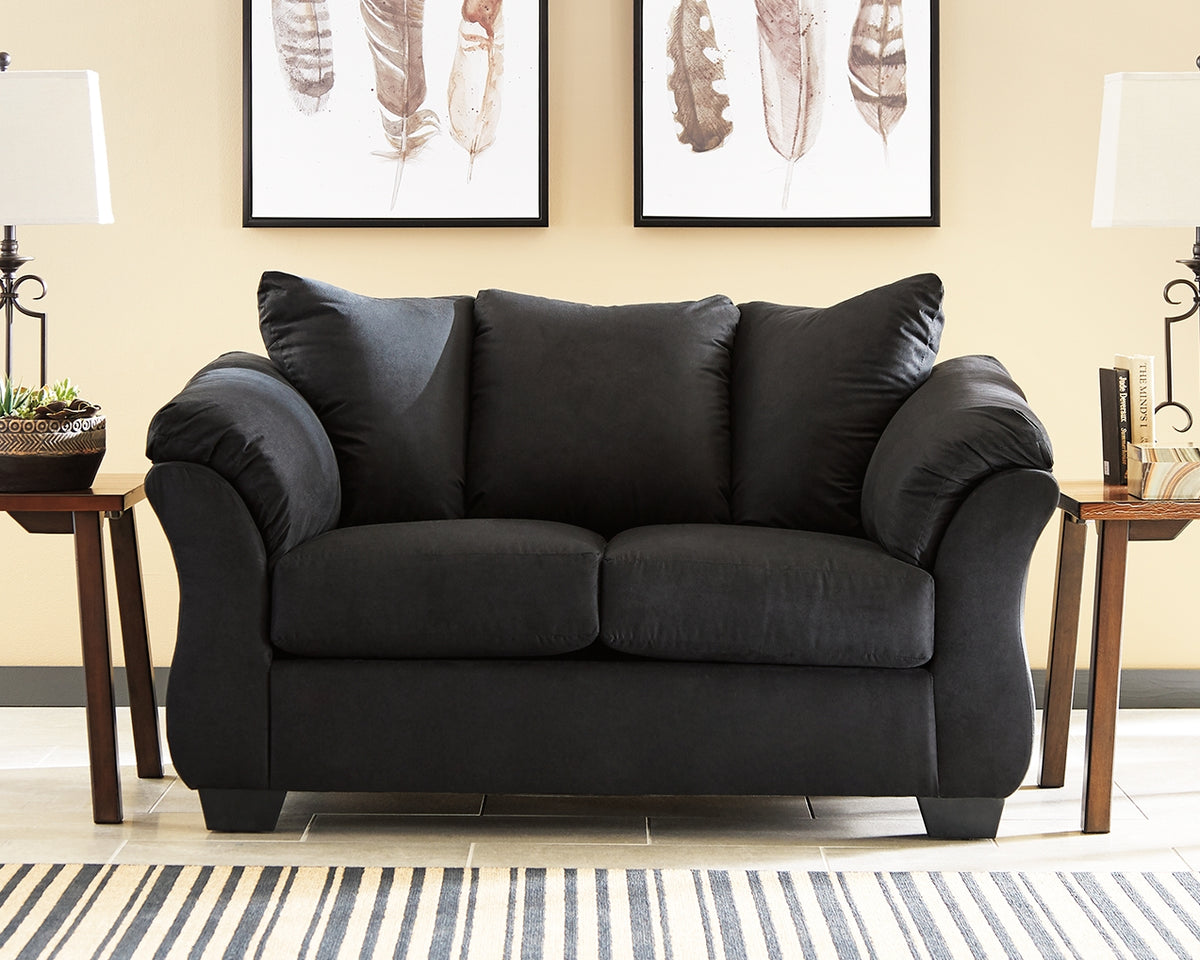 Best Deals Furniture - Ashley Furniture - Darcy Loveseat - Loveseat / Cobblestone - 7500535