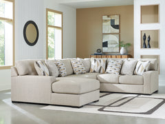 Best Deals Furniture - Ashley Furniture - Laurelgrove 4-Piece Sectional with Chaise - RAF 4-Piece Sectional with Chaise / Pebble - 75105S1