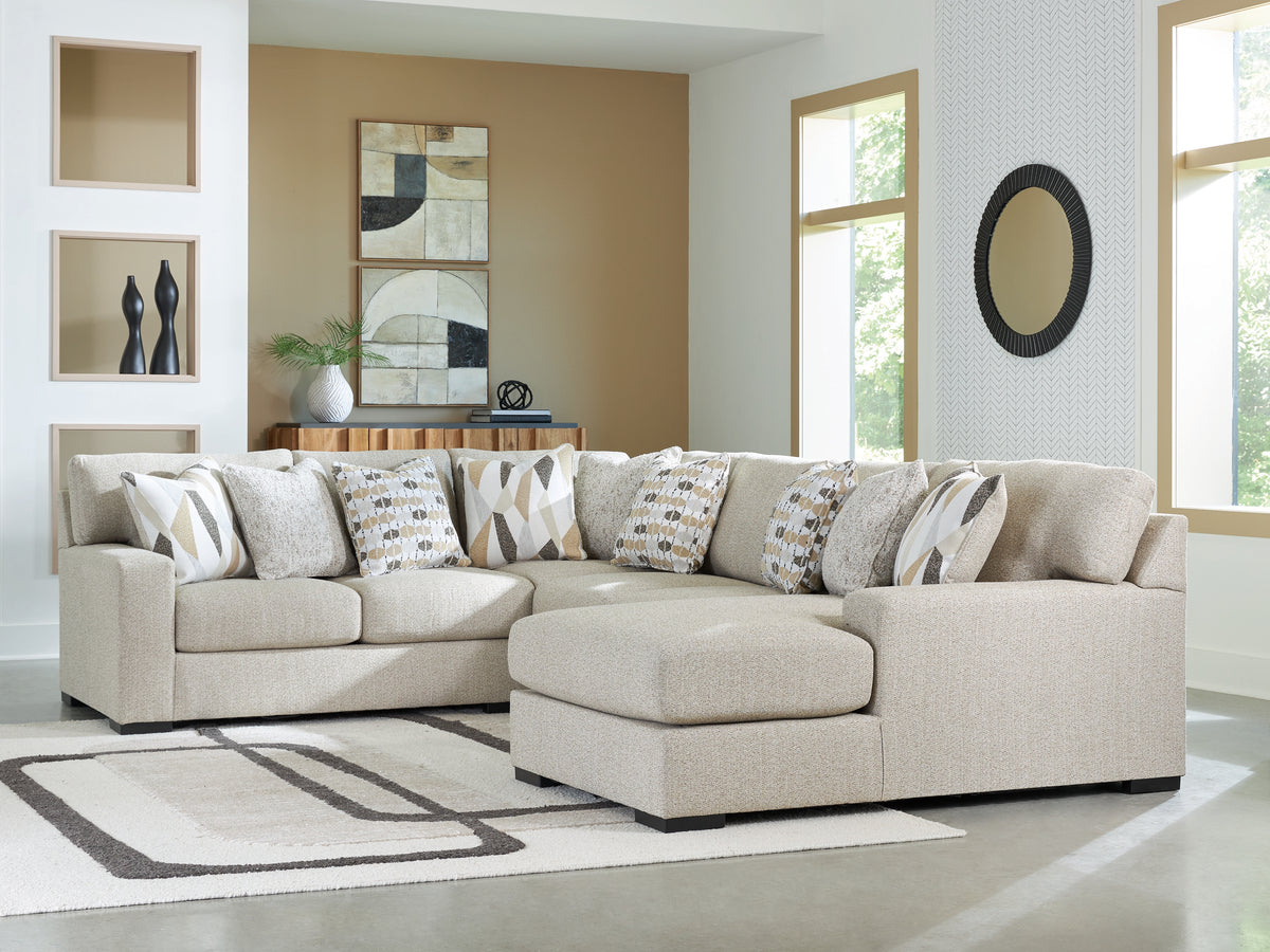 Best Deals Furniture - Ashley Furniture - Laurelgrove 4-Piece Sectional with Chaise - RAF 4-Piece Sectional with Chaise - 75105S2