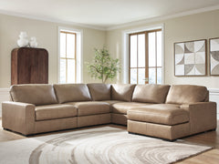 Best Deals Furniture - Ashley Furniture - Veronella 5-Piece Sectional with Chaise - RAF 5-Piece Sectional with Chaise / Sahara - 76106S13