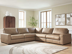 Best Deals Furniture - Ashley Furniture - Veronella 5-Piece Sectional - RAF 5-Piece Sectional / Sahara - 76106S17