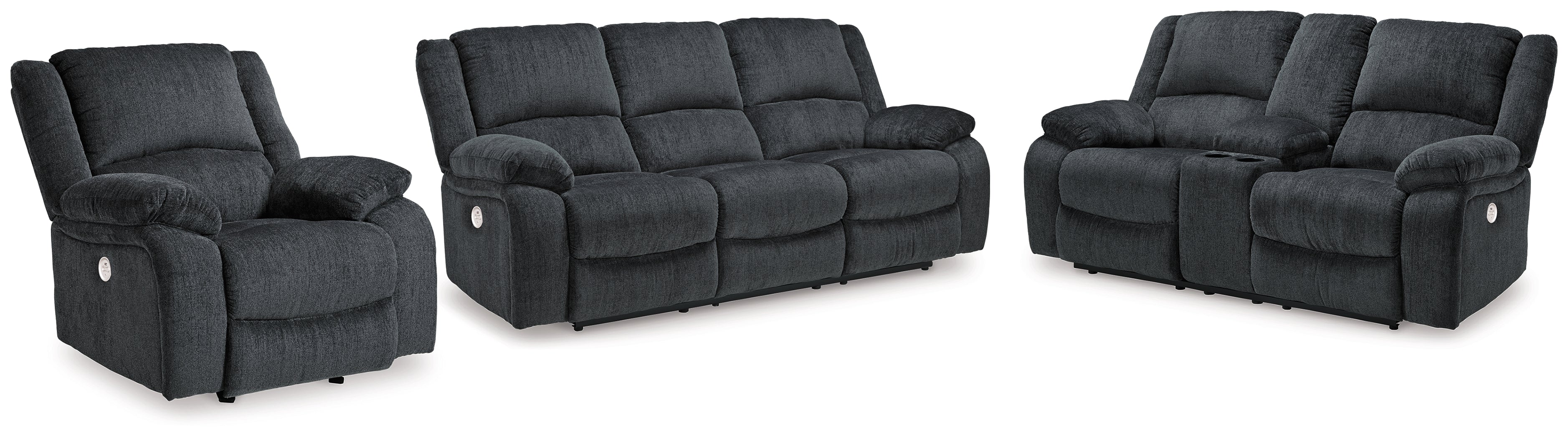 Best Deals Furniture - Ashley Furniture - Draycoll Power Reclining Sofa, Loveseat and Recliner - Power Reclining Sofa, Loveseat and Recliner - 76504U5