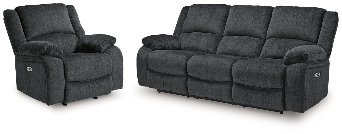 Best Deals Furniture - Ashley Furniture - Draycoll Power Reclining Sofa and Power Recliner - Power Reclining Sofa and Power Recliner - 76504U11