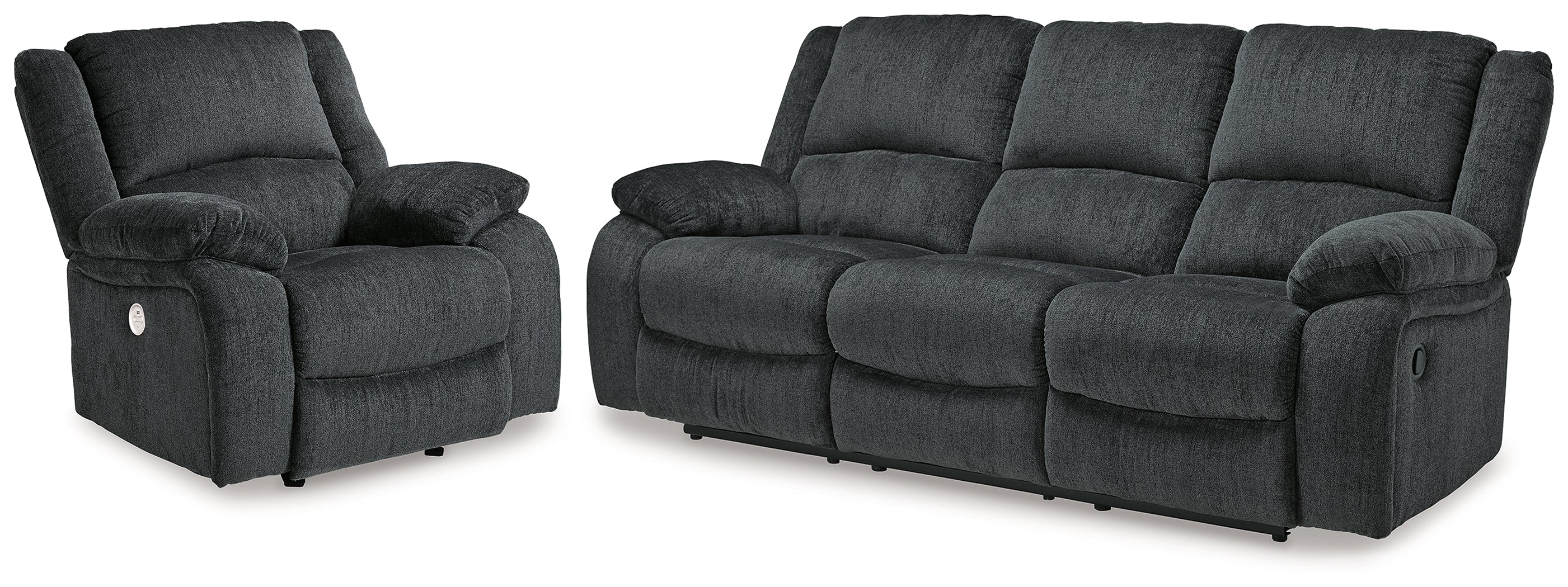 Best Deals Furniture - Ashley Furniture - Draycoll Reclining Sofa and Power Recliner - Reclining Sofa and Power Recliner - 76504U9
