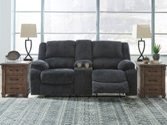 Best Deals Furniture - Ashley Furniture - Draycoll Reclining Loveseat with Console - DBL Rec Loveseat w/Console / Slate - 7650494