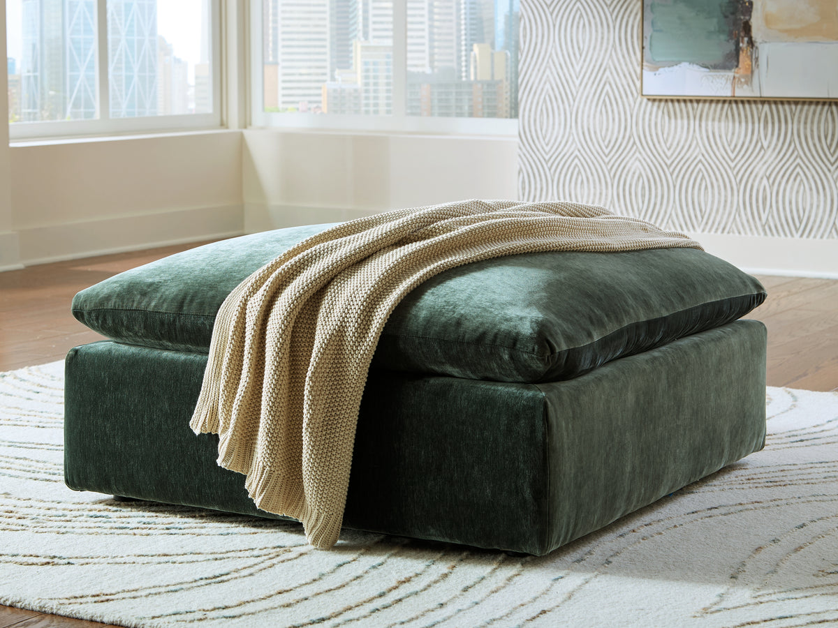 Best Deals Furniture - Ashley Furniture - Carriage View Oversized Accent Ottoman - Oversized Accent Ottoman / Jade - 7800108