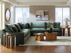Best Deals Furniture - Ashley Furniture - Carriage View Sectional - LAF 3-Piece Sectional / Jade - 78001S1