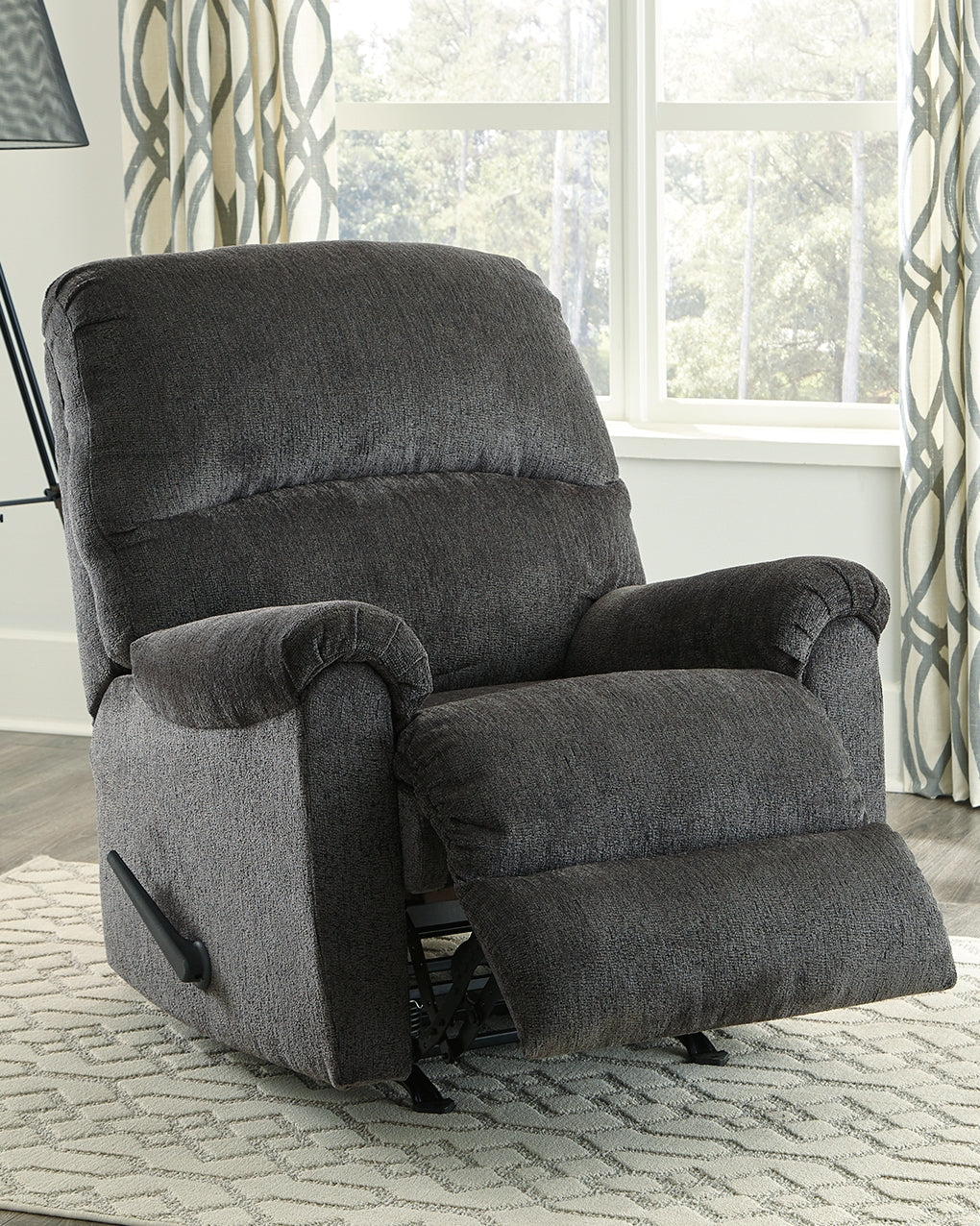 Best Deals Furniture - Ashley Furniture - Ballinasloe Recliner - Rocker Recliner / Platinum - 8070225