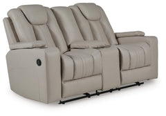 Elevate Edges Glider Reclining Loveseat with Console