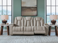 Best Deals Furniture - Ashley Furniture - Elevate Edges Reclining Sofa with Drop Down Table - REC Sofa w/Drop Down Table - PC8330589