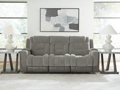 Best Deals Furniture - Ashley Furniture - Mixed Motion Power Reclining Sofa - PWR REC Sofa with ADJ Headrest - PC8350515